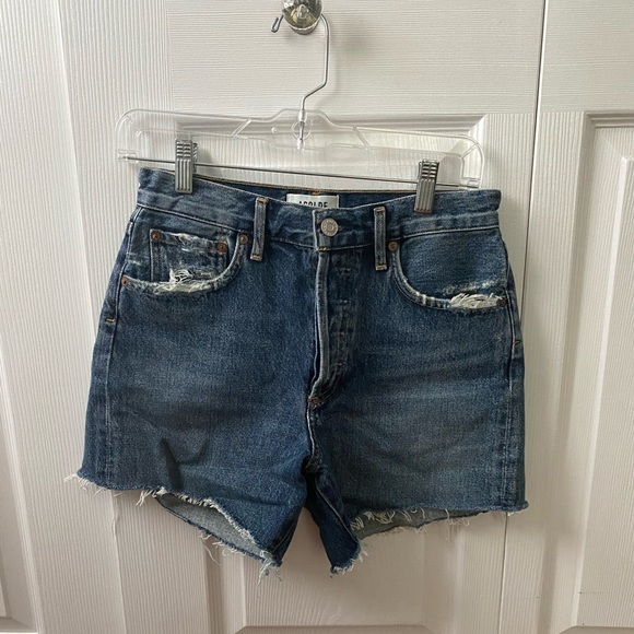 Agolde Reese Short in Precision. - Picture 2 of 5